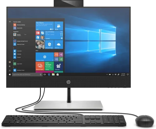 Настолен компютър - всичко в едно, HP ProOne 440 G6 All-in-One, Core i5-10500T(2.3GHz, up to 3.8GHz/12MB/6C), 23.8" FHD IPS + WebCam 1080p, 16GB 2666Mhz 1DIMM, 512GB M.2 PCIe SSD, DVDRW, Wi-Fi 6 AX201 ax + BT 5.0, MCR, HDMI Port, Win 10 Pro 64 bit