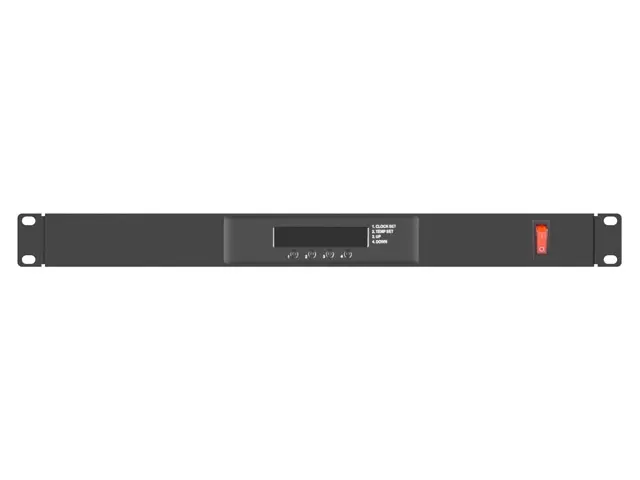 Аксесоар, Lanberg 19" fan unit / ventilation panel with lcd 4 fans + thermostat, 230V, black - image 3