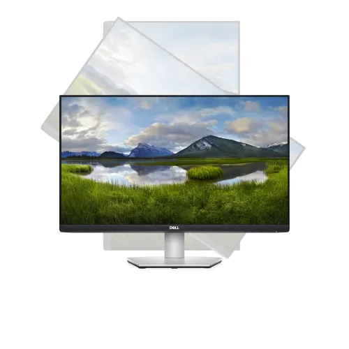 Монитор, Dell S2721HS, 27" LED edgelight system AG, IPS, 4ms, 1000:1, 300 cd/m2, Full HD (1920x1080), 75Hz, 72% NTSC, AMD FreeSync, HDMI, Line-out port, Height, Pivot, Swivel, Tilt, Black Bazel, Platinum Silver - image 3