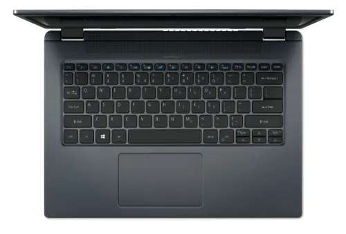 Лаптоп, Acer TravelMate P414-51-793C, Core i7-1165G7 (up to 4.70GHz, 12MB), 14'' IPS FHD (1920x1080), 2x8GB DDR4, 512GB PCIe SSD, Intel Iris Xe Graphics, Wi-Fi 6AX, BT 5.1, FP, TPM 2.0, MIL-STD-810G, Win 10 Pro, Blue - image 1