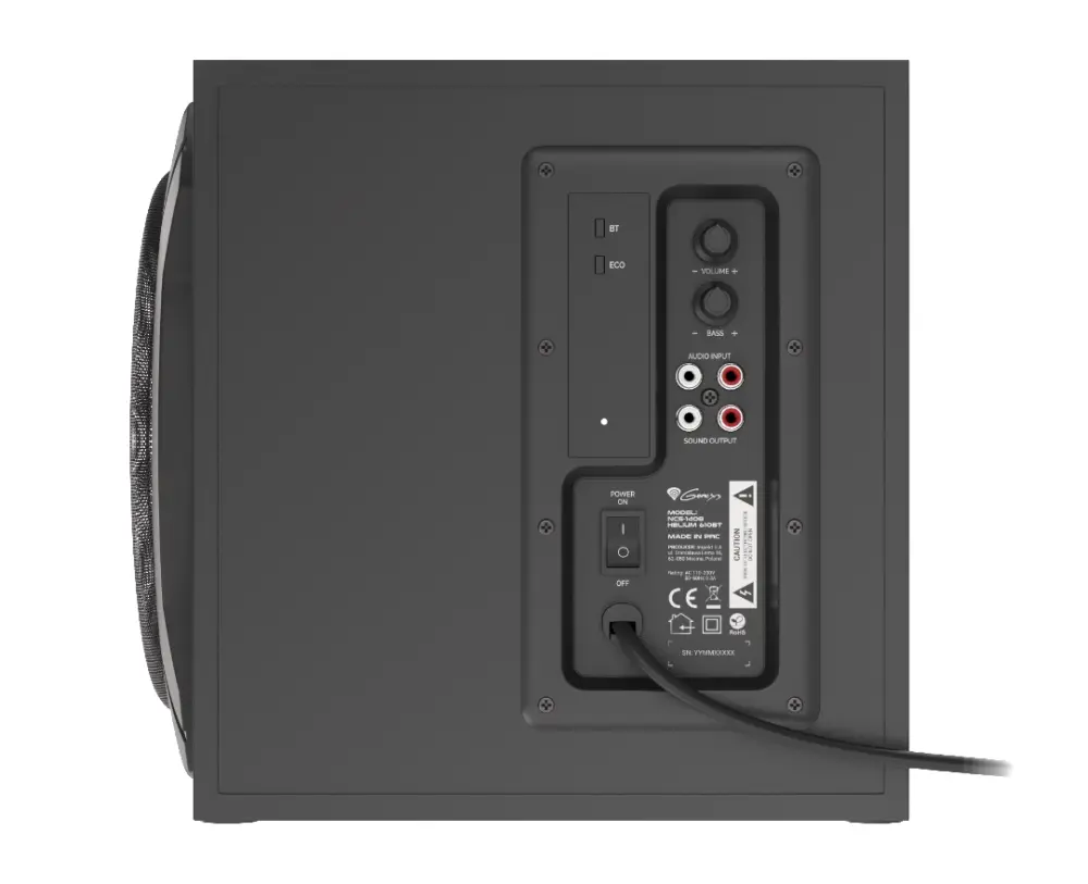 Sistem audio, Genesis Boxe Helium 610BT 60W Rms 2.1 Negru Telecomandă cu fir - image 4