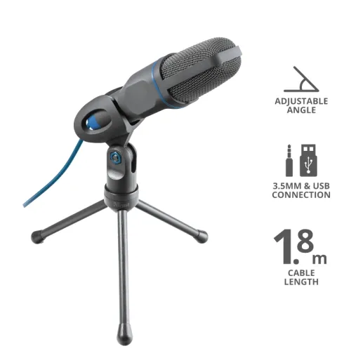 Микрофон, TRUST Mico USB Microphone for PC and laptop - image 10