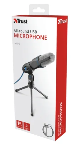 Микрофон, TRUST Mico USB Microphone for PC and laptop - image 11