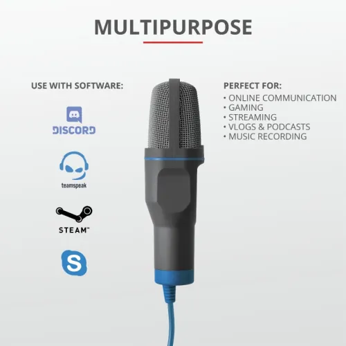 Микрофон, TRUST Mico USB Microphone for PC and laptop - image 9