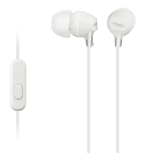 Ακουστικά, Sony Headset MDR-EX15AP λευκό - 1