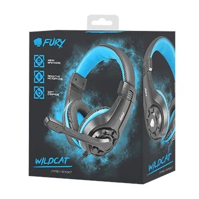 Слушалки, Fury Gaming headset, Wildcat - image 3