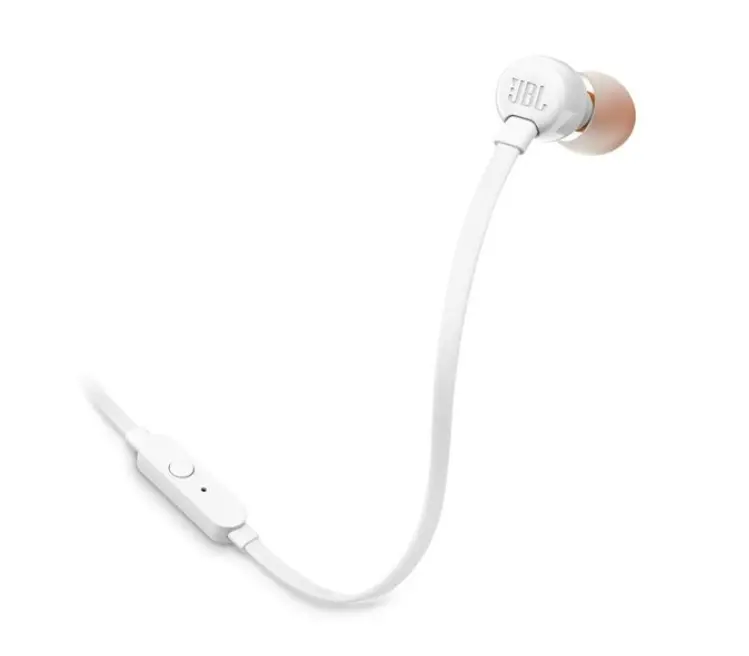 Слушалки, JBL T110 WHT In-ear headphones