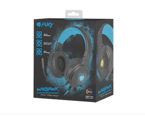 Слушалки, Fury Gaming Headset Warhawk RGB - image 3