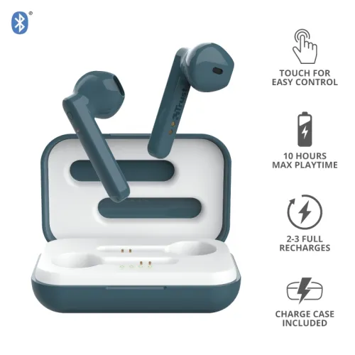 Слушалки, TRUST Primo Touch Bluetooth Earphones Blue - image 7