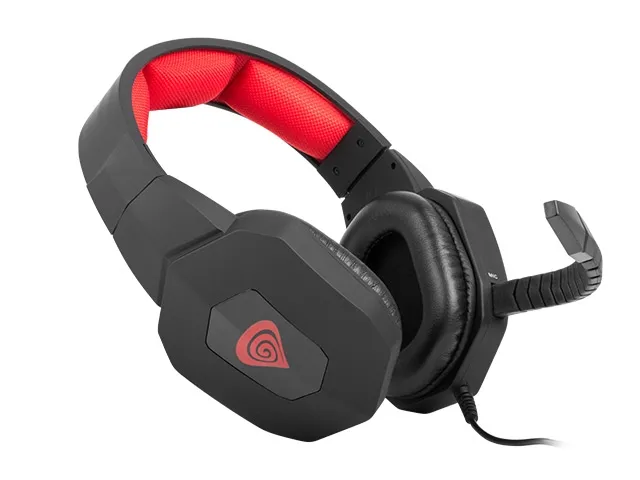 Слушалки, Genesis Headphones Argon 400 With Microphone Black-Red (H59) - image 1
