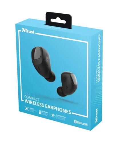 Слушалки, TRUST Nika Compact Bluetooth Earphones Black - image 9