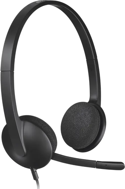 Слушалки, Logitech H340 USB Computer Headset, Black - image 1