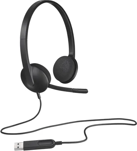 Căști, Logitech H340 USB Computer Headset, negru - 5