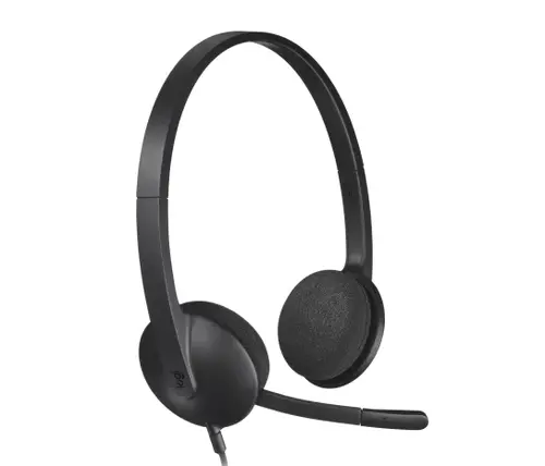 Слушалки, Logitech H340 USB Computer Headset, Black