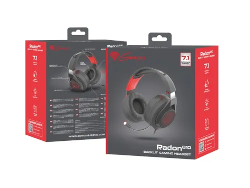 Слушалки, Genesis Gaming Headset Radon 610 7.1, Backlight - image 3