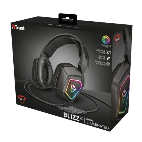 Слушалки, TRUST GXT 450 Blizz RGB 7.1 Surround Gaming Headset - image 6