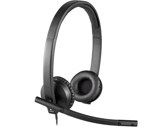 Слушалки, Logitech USB Headset H570e Stereo, In-line Controls, Echo Cancellation, Noise-cancelling, USB - image 1
