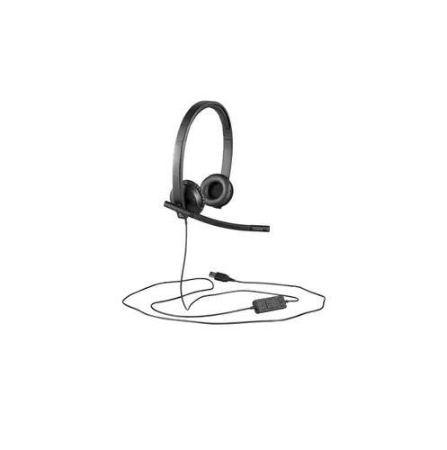 Слушалки, Logitech USB Headset H570e Stereo, In-line Controls, Echo Cancellation, Noise-cancelling, USB - image 5
