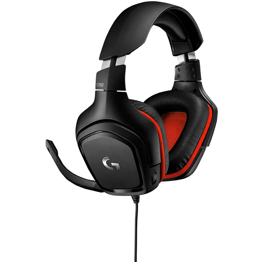 Слушалки, Logitech G332 Headset, 50 mm Drivers, Microphone, Leather Ear Cushions, PC, Nintendo Switch, PS4, Xbox One, Black - image 3
