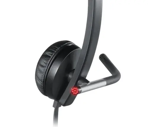 Слушалки, Logitech USB Headset H650e Stereo, Flexible Mic, In-line Controls, Echo Cancellation, Noise-cancelling, USB - image 3