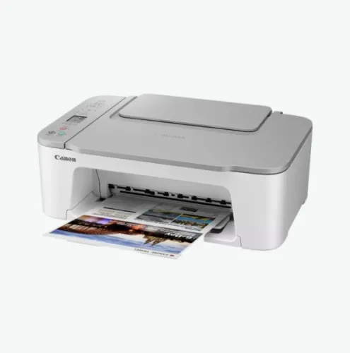 Мастилоструйно многофункционално устройство, Canon PIXMA TS3451 All-In-One, White - image 1