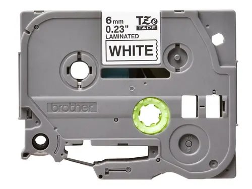 Консуматив, Brother TZe-211 Tape Black on White, Laminated, 6mm Eco - image 1