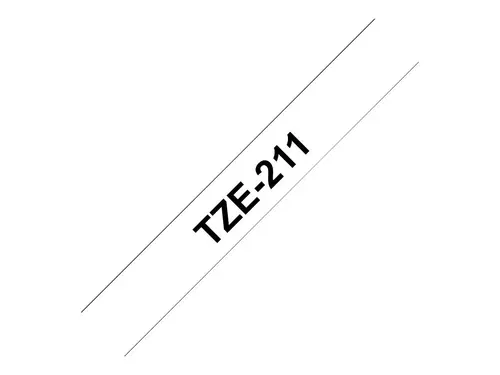 Консуматив, Brother TZe-211 Tape Black on White, Laminated, 6mm Eco - image 2