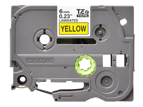 Консуматив, Brother TZe-611 Tape Black on Yellow , Laminated, 6mm - Eco - image 3
