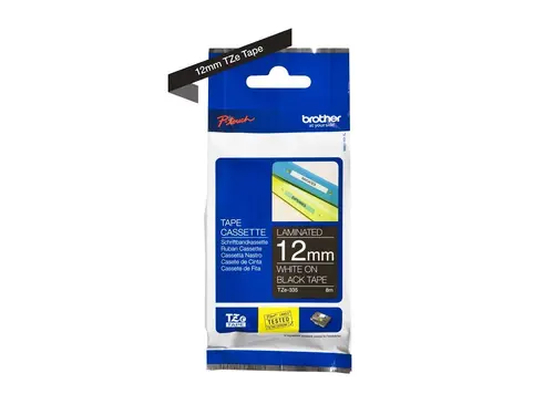 Консуматив, Brother TZe-335 Tape White on Black, Laminated, 12mm, 8m - Ecos - image 3