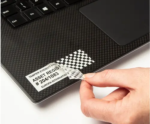 Консуматив, Brother TZe-SE5 Security Tape, black on white, 24mm, 8m - image 2