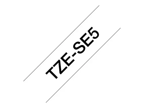 Консуматив, Brother TZe-SE5 Security Tape, black on white, 24mm, 8m - image 3