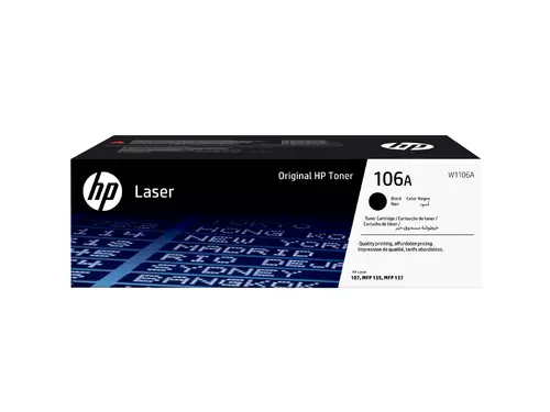 Consumabil, HP 106A Negru Original Cartuș de toner laser - 1