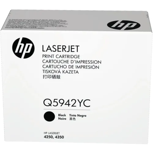 Консуматив, HP LaserJet Q5942A Black Print Cartridge with Smart Printing Technology