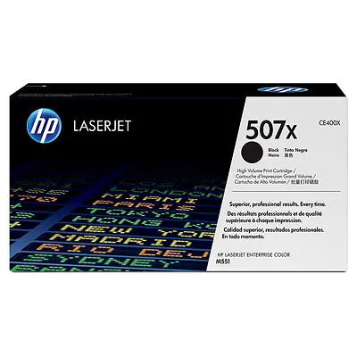 Consumabil, HP 507X Negru LaserJet Cartuș de toner Consumabil, HP 507X Negru LaserJet Cartuș de toner