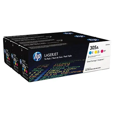 Консуматив, HP 305A CYM Tri-Pack Laserjet Toner Cartridge