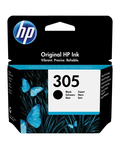 Αναλώσιμο, HP 305 Μαύρη Αυθεντική Κασέτα Μελανιού - 1