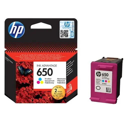 Consumabil, HP 650 Cartuș de cerneală tricolor - 1