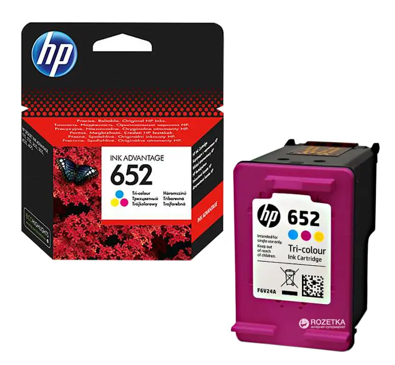 Αναλώσιμο, HP 652 Τρίχρωμη Κασέτα Μελανιού