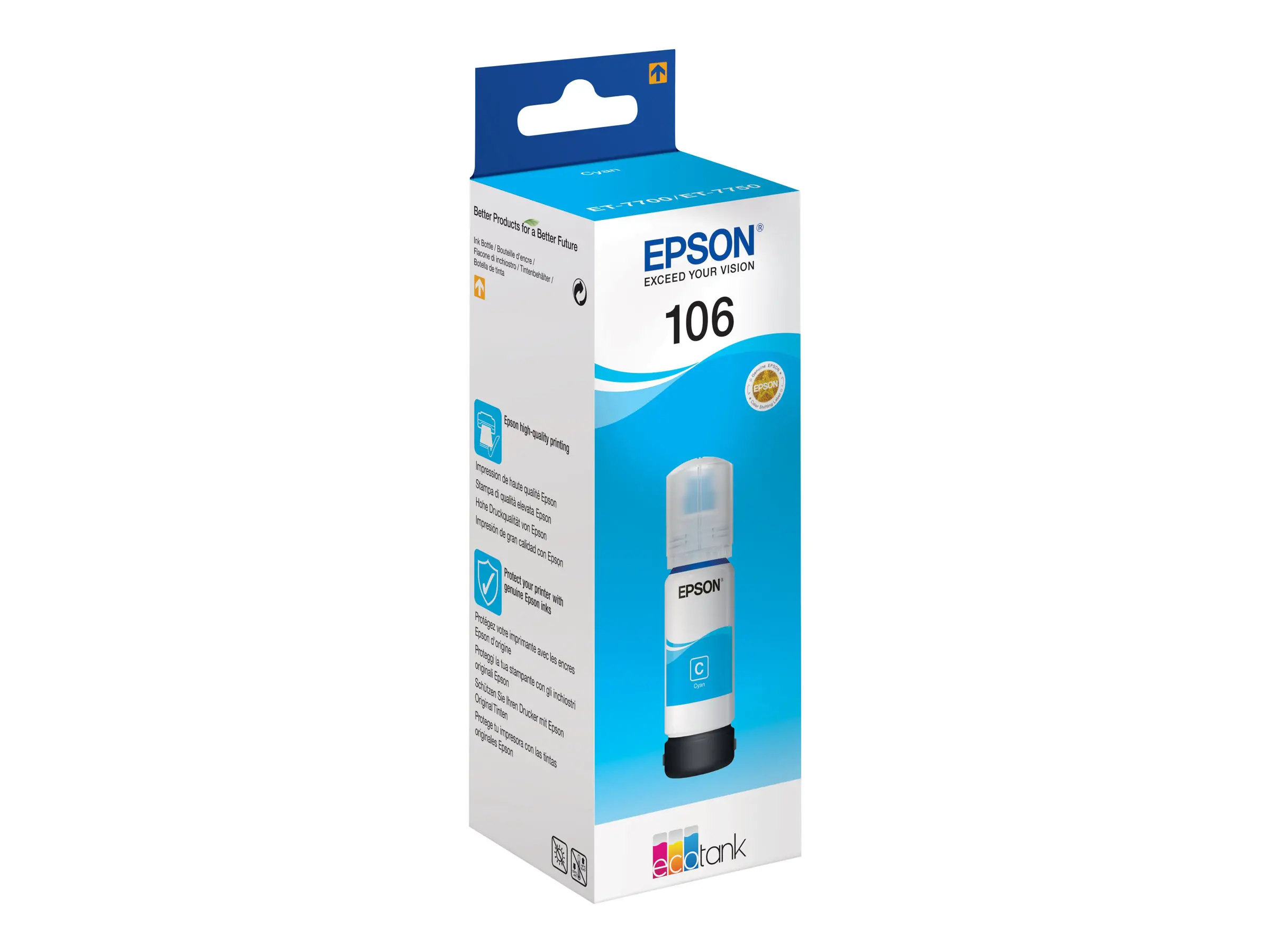Αναλώσιμο, Epson 106 EcoTank Cyan μπουκάλι μελανιού - image 1