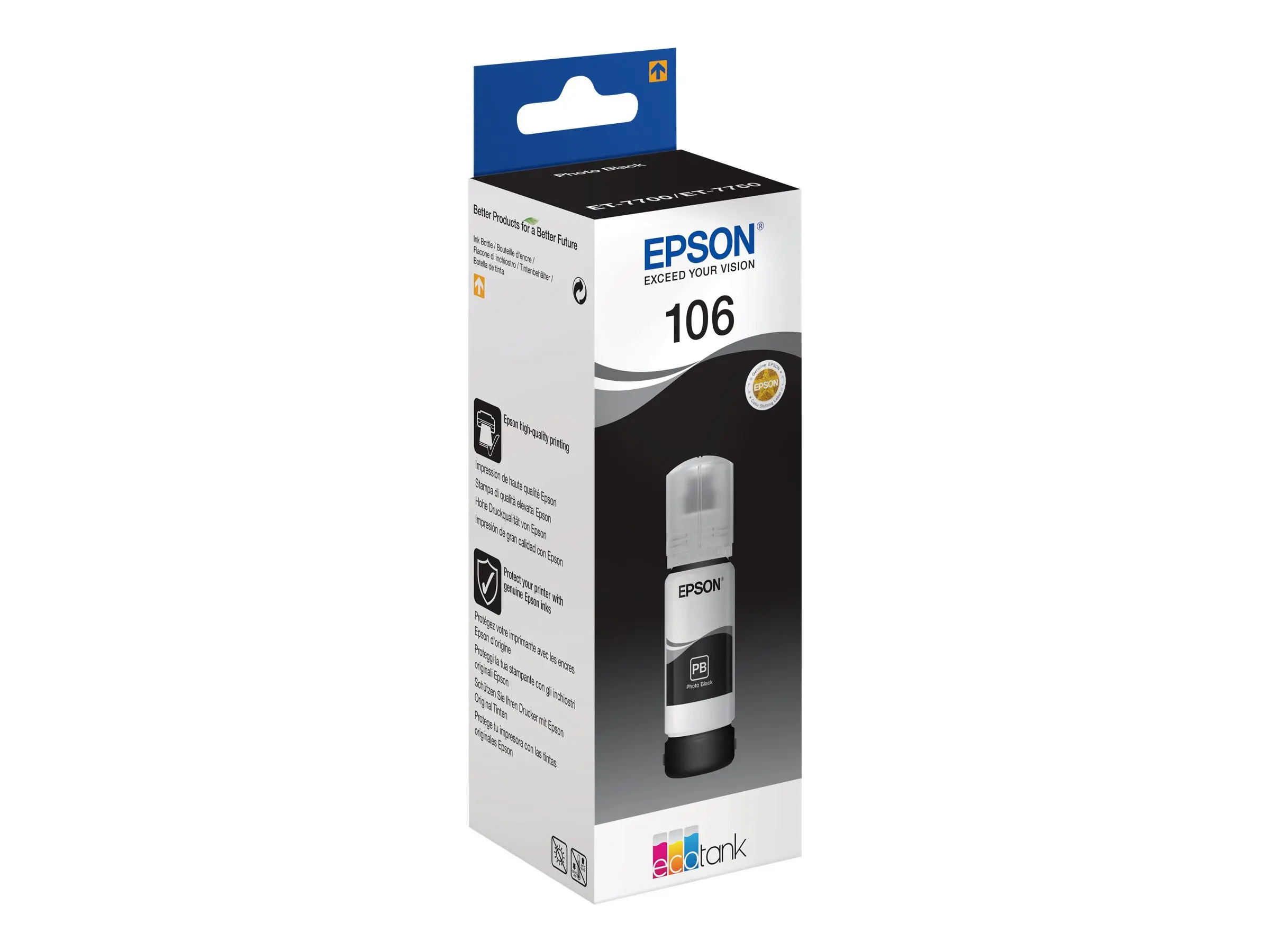 Консуматив, Epson 106 EcoTank Photo Black ink bottle - image 2