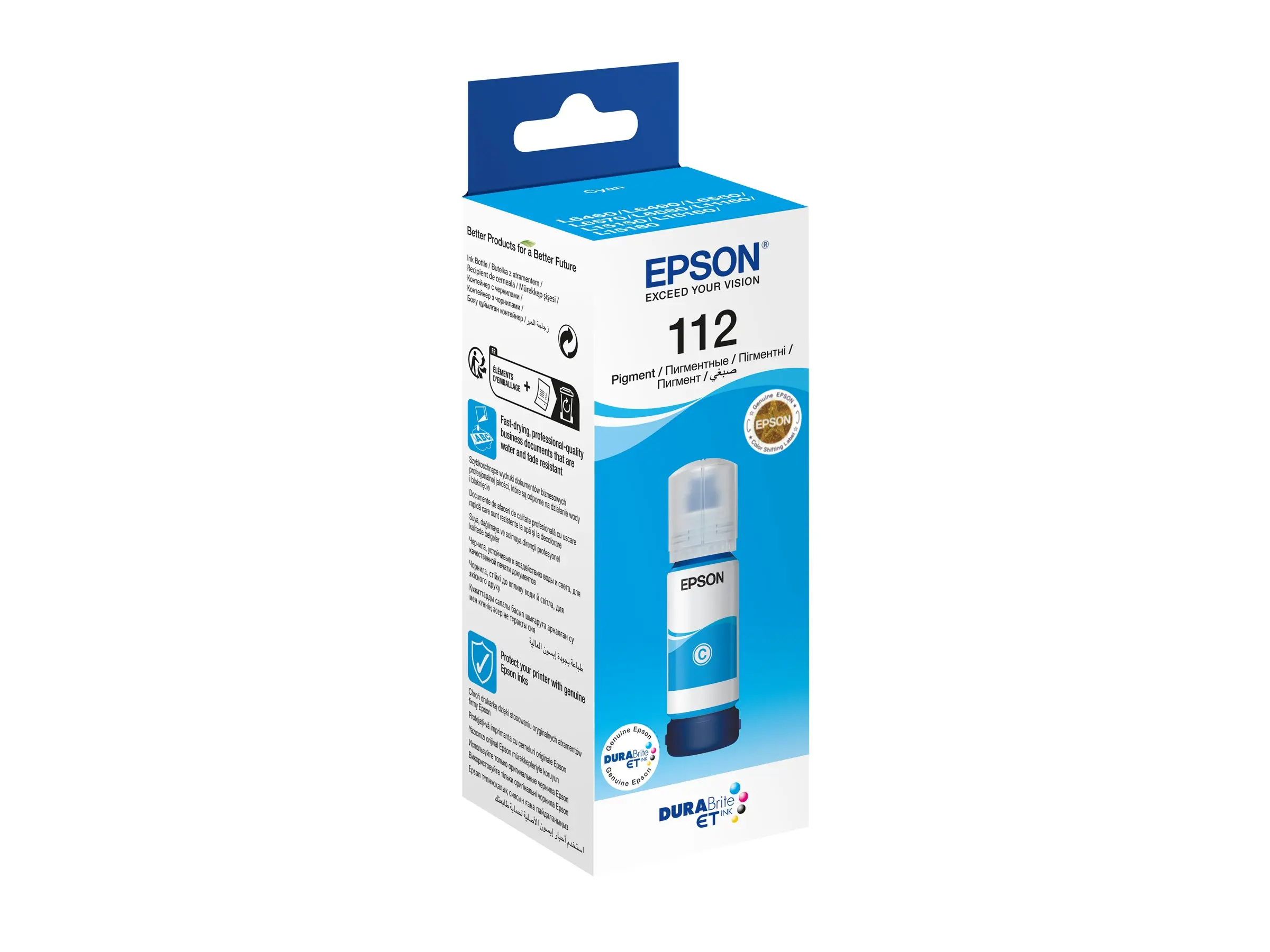 Αναλώσιμο, Epson 112 EcoTank κυανό πιγμέντο μπουκάλι μελανιού