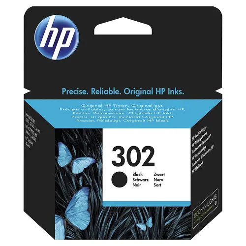 Αναλώσιμο, HP 302 Μαύρο αυθεντικό δοχείο μελάνης - 1