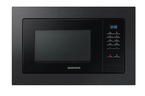 Микровълнова печка, Samsung MG23A7013CB/OL, Built-in microwave grill, Ceramic Inside, 23l, 800 W, Blue LED Display, Black door, Black frame