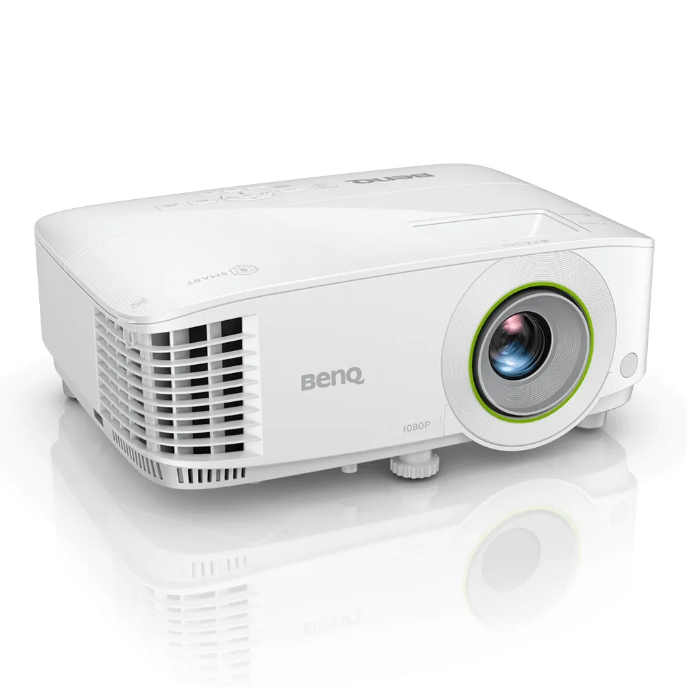 Мултимедиен проектор, BenQ EH600 DLP 1080P, 16:9, 3500lm, Wireless Android-based Smart Projector 1.1X, Throw Ratio 1.47-1.62, HDMIx2 (1 for wireless dongle), Wireless projection (support Android, iOS, Windows,MAC,Chrome), Dual Band WiFi, BT 4.0, up to 15000 hrs, 2.5 Kg, White - image 1