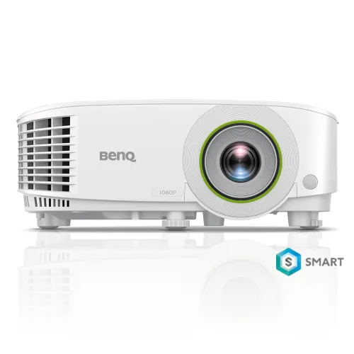 Мултимедиен проектор, BenQ EH600 DLP 1080P, 16:9, 3500lm, Wireless Android-based Smart Projector 1.1X, Throw Ratio 1.47-1.62, HDMIx2 (1 for wireless dongle), Wireless projection (support Android, iOS, Windows,MAC,Chrome), Dual Band WiFi, BT 4.0, up to 15000 hrs, 2.5 Kg, White