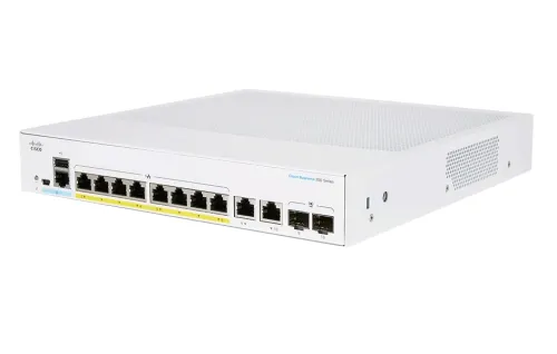 Комутатор, Cisco CBS250 Smart 8-port GE, Ext PS, 2x1G Combo - image 1