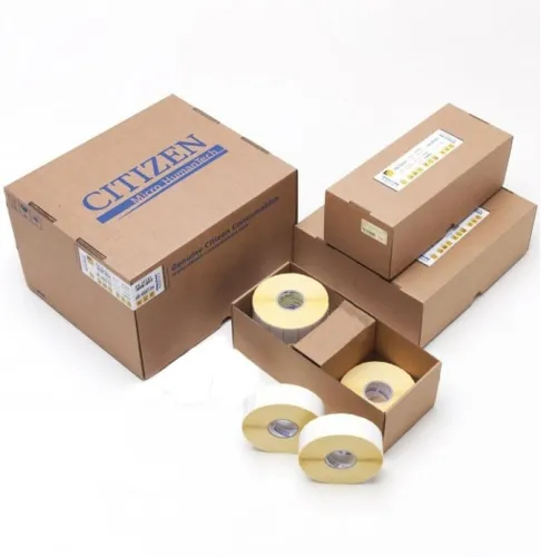 Консуматив, Citizen Direct Thermal Labels 102 x 102 mm DT (4 x 4 inch DT)  127mm (5") OD, 25mm (1") core, 745 labels/roll, 12 rolls/box)