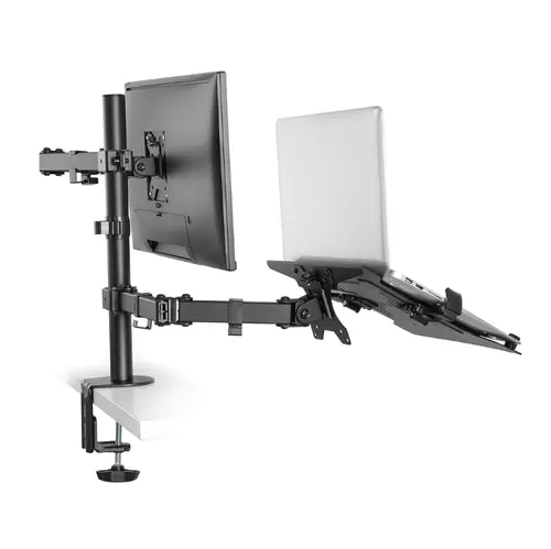 Стойка, Neomounts Flat Screen & Notebook Desk Mount (clamp/grommet) - image 3