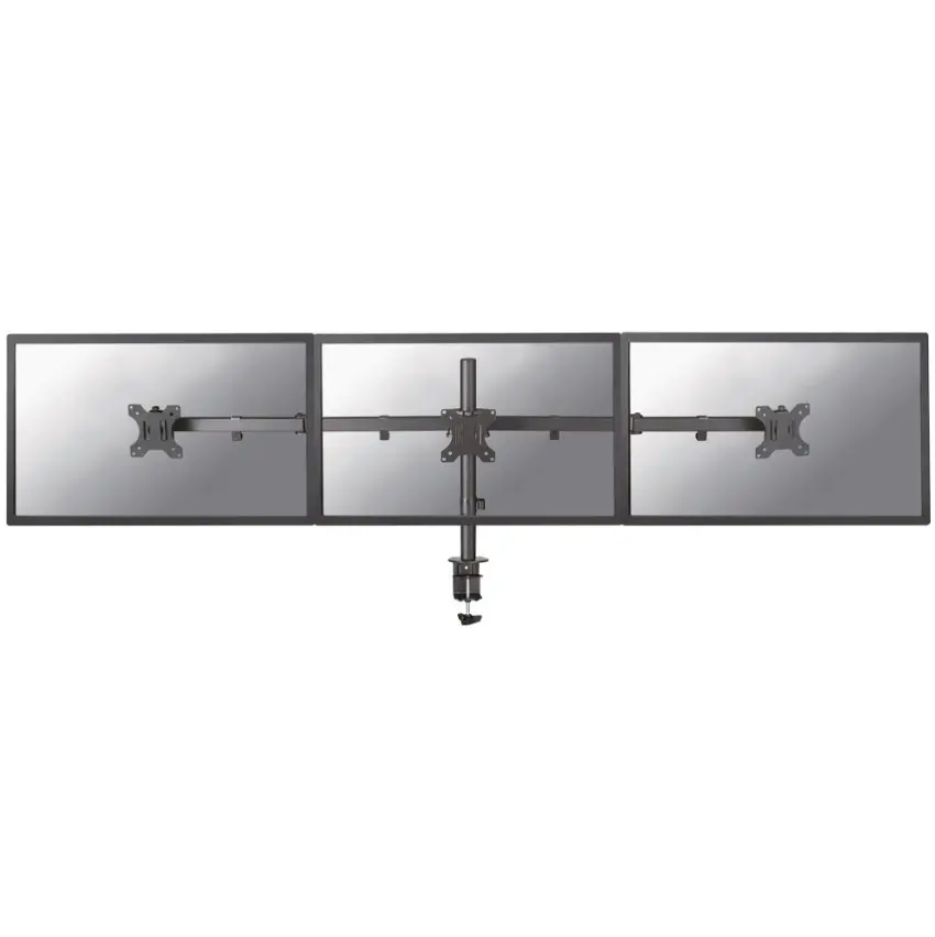 Стойка, Neomounts Flat Screen Desk Mount (clamp/grommet) for 3 Monitor Screens - image 1