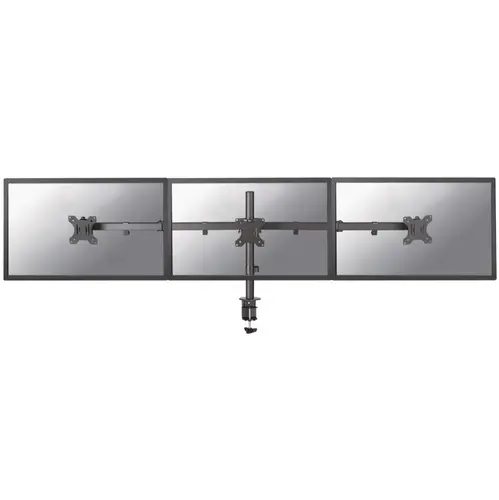 Стойка, Neomounts Flat Screen Desk Mount (clamp/grommet) for 3 Monitor Screens - image 1